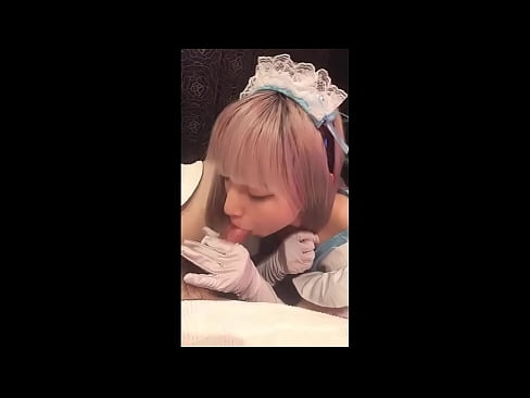 ❤️ جاپاني بت [میوکا]، د فرانسوي نوکرۍ جامې، لومړۍ برخه، بلو جاب او د لوشن سره ټوکر ❤❌  په موږ
